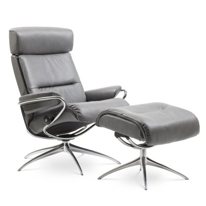 Stressless Tokyo Medium Chair & Stool Star Base Stressless Tokyo Medium Chair & Stool Star Base
