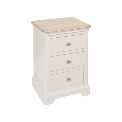 Linhay 3 Drawer Bedside - Grey Mist Linhay 3 Drawer Bedside - Grey Mist