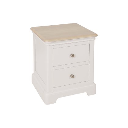 Linhay 2 Drawer Bedside - Grey Mist Linhay 2 Drawer Bedside - Grey Mist