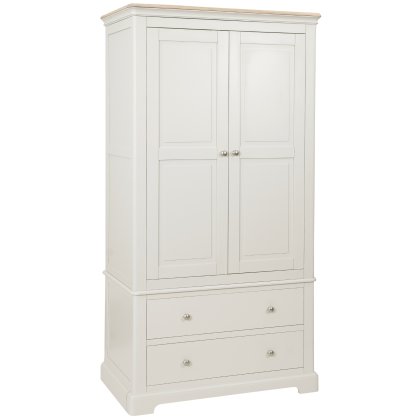 Linhay 2 Drawer Double Wardrobe - Grey Mist Linhay 2 Drawer Double Wardrobe - Grey Mist