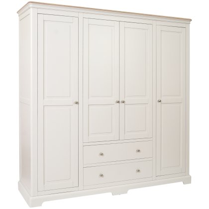 Linhay Quad Wardrobe - Grey Mist Linhay Quad Wardrobe - Grey Mist