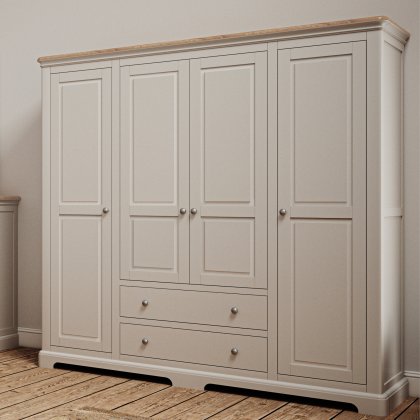 Linhay Quad Wardrobe - Grey Mist Linhay Quad Wardrobe - Grey Mist