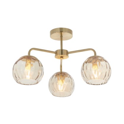 Dimple 3 Light Ceiling Light - Gold Dimple 3 Light Ceiling Light - Gold