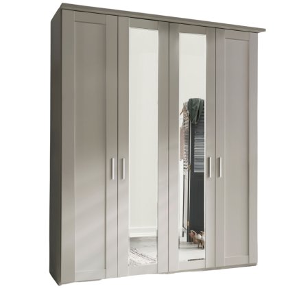 Wiemann Cambridge 4 Door Mirrored Wardrobe Wiemann Cambridge 4 Door Mirrored Wardrobe