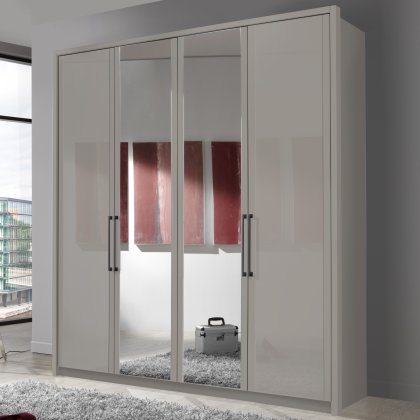 Wiemann Berlin 4 Door Mirrored Wardrobe Wiemann Berlin 4 Door Mirrored Wardrobe