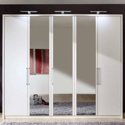 Wiemann Berlin 5 Door Mirrored Wardrobe Wiemann Berlin 5 Door Mirrored Wardrobe