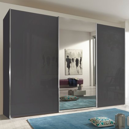 Wiemann Miami Plus 3 Door Mirrored Sliding Wardrobe Wiemann Miami Plus 3 Door Mirrored Sliding Wardrobe