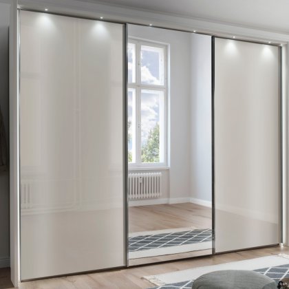 Wiemann Monaco 3000 3 Door Mirrored Sliding Wardrobe Wiemann Monaco 3000 3 Door Mirrored Sliding Wardrobe