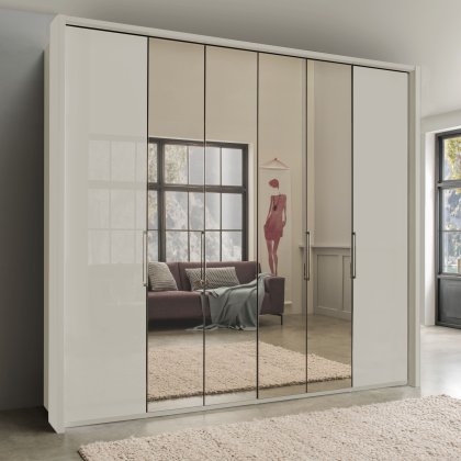 Wiemann Monaco 1000 6 Door Mirrored Wardrobe Wiemann Monaco 1000 6 Door Mirrored Wardrobe