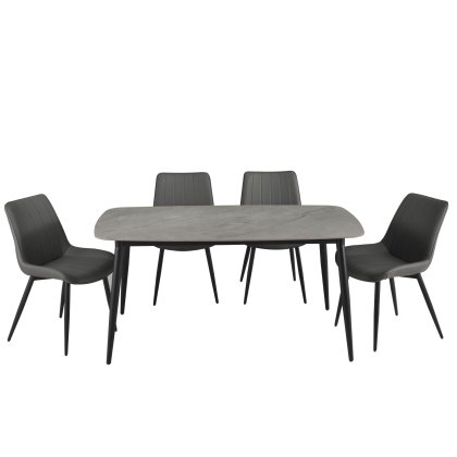 Solo Dining Table & 4 Chairs Solo Dining Table & 4 Chairs