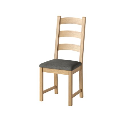 Belfort Ladder Back Dining Chair - Charcoal Belfort Ladder Back Dining Chair - Charcoal