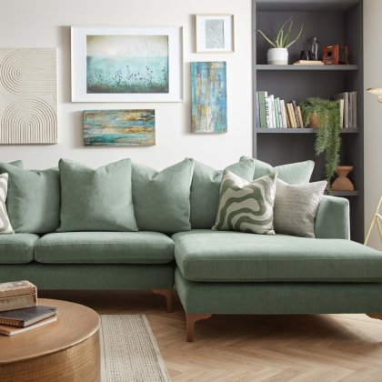 Millie Large Chaise Pillow Back Sofa RHF Millie Large Chaise Pillow Back Sofa RHF