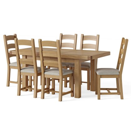 Belfort Small Extending Dining Table & 6 Chairs Belfort Small Extending Dining Table & 6 Chairs