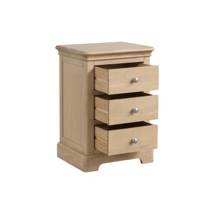 Linhay 3 Drawer Bedside - Oak Linhay 3 Drawer Bedside - Oak