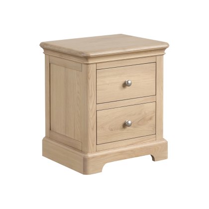 Linhay 2 Drawer Bedside - Oak Linhay 2 Drawer Bedside - Oak