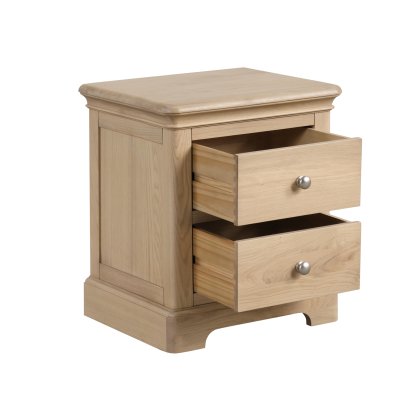 Linhay 2 Drawer Bedside - Oak Linhay 2 Drawer Bedside - Oak