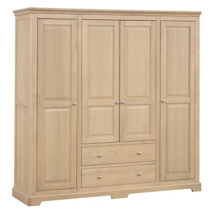 Linhay Quad Wardrobe - Oak Linhay Quad Wardrobe - Oak
