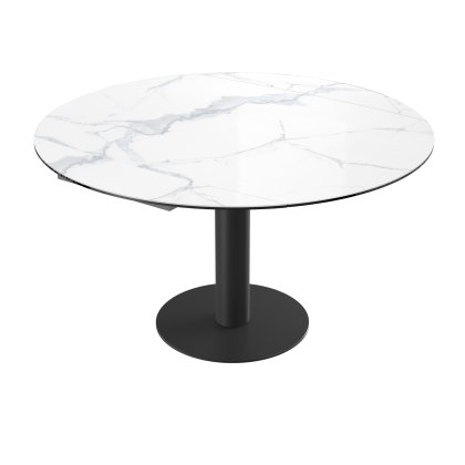 Luna Extending Dining Table - Matt Marble Luna Extending Dining Table - Matt Marble