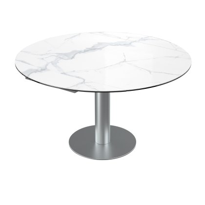 Luna Extending Dining Table - Matt Marble Luna Extending Dining Table - Matt Marble