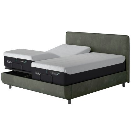 Tempur Ergo Smart Base with Form Headboard - Dark Green Tempur Ergo Smart Base with Form Headboard - Dark Green