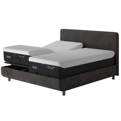 Tempur Ergo Smart Base with Form Headboard - Dark Grey Tempur Ergo Smart Base with Form Headboard - Dark Grey