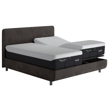 Tempur Ergo Smart Base with Form Headboard - Dark Grey Tempur Ergo Smart Base with Form Headboard - Dark Grey