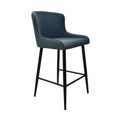 Ashford Bar Stool Blue Boucle Ashford Bar Stool Blue Boucle
