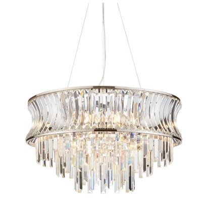 Bright Nickel 9 Light Pendant Bright Nickel 9 Light Pendant