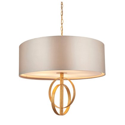 Double Hoop Gold Leaf Pendant Double Hoop Gold Leaf Pendant