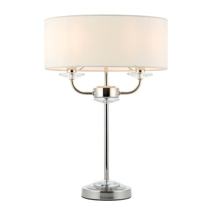 Nixon 2 Light Table Lamp - Chrome Nixon 2 Light Table Lamp - Chrome
