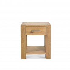 Cookes Collection Trinity Light Oak Lamp Table