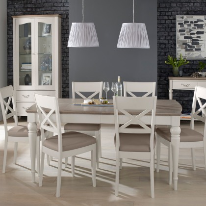 Cookes Collection Geneva Small Dining Table & 6 X Back Chairs Cookes Collection Geneva Small Dining Table & 6 X Back Chairs