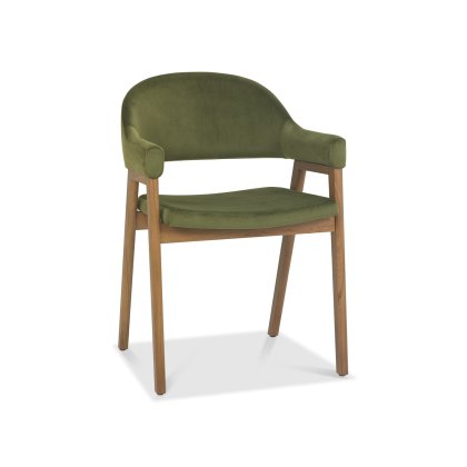 Clifton Upholstered Arm Chair - Cedar Velvet Clifton Upholstered Arm Chair - Cedar Velvet