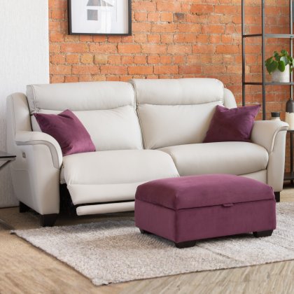 Parker Knoll Manhattan 25 Large 2 Seater Double Power Recliner Sofa in Leather Parker Knoll Manhattan 25 Large 2 Seater Double Power Recliner Sofa in Leather