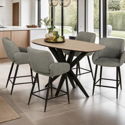 Stanley Danish Oval Bar Table Stanley Danish Oval Bar Table