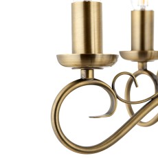 Antique Brass & 5 Candle Fitting 4