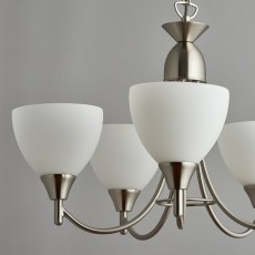 Satin Chrome 5 Light Fitting 4