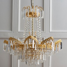 Gold 9 Light Chandelier 4