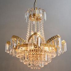 Gold 9 Light Chandelier 6