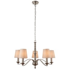 5 Light Fitting in Satin Nickel 2