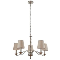 5 Light Fitting in Satin Nickel 3