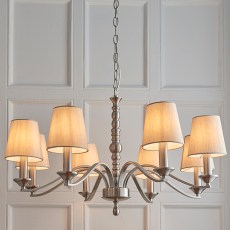 8 Light Fitting in Satin Nickel 2