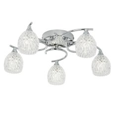 Chrome 5 Light Ceiling Fitting 1