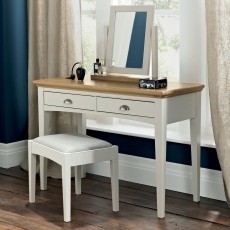 Cookes Collection Camden Soft Grey And Pale Oak Dressing Table 