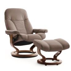 Stressless Consul Large Chair and Stool Classic Base 2