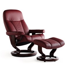 Stressless Consul Large Chair and Stool Classic Base 3