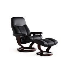 Stressless Consul Small Chair and Stool Classic Base 2