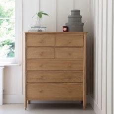 Ercol Teramo 7 Drawer Tall Wide Chest 3