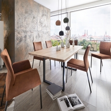 Fargo Dining Table 180cm, 2 Armchairs and 4 Side Chairs