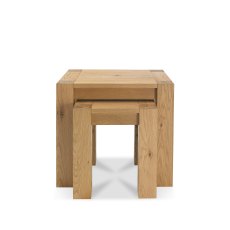 TRINITY LIGHT OAK Cookes Collection Trinity Light Oak Nest of Tables